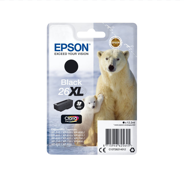Cartus Cerneală Epson 26xl Polar Bear PHBK Negru Foto 8.7ml - C13T26314012