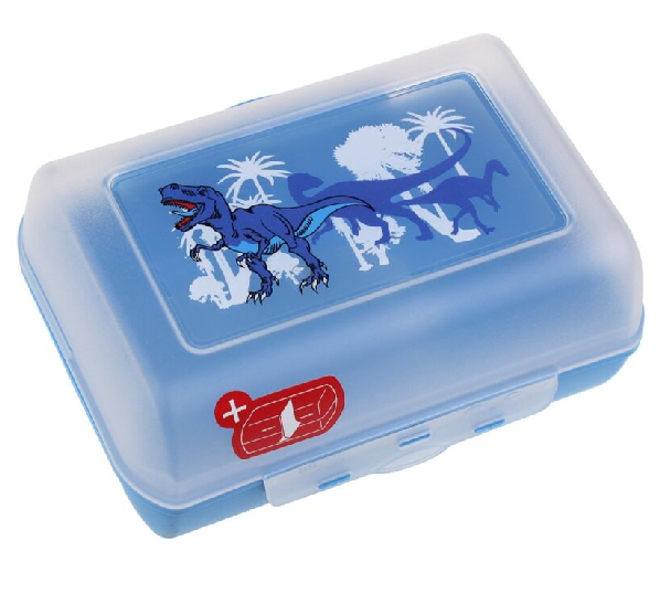 Emsa - Variabolo cutie de prânz - cutie cu clips 16x11x7cm, dinozaur - 513795 - pentru Ustensile de bucătărie