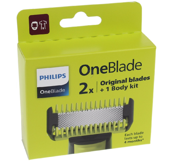Philips - Folie/lamă de ras hibridă QP620/50 - kit OneBlade pentru corp - 2 buc. - QP62050 - pentru Aparat de ras