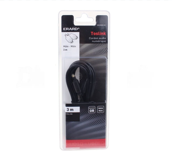 Erard - 2x Cablu optic Toslink - 3m - 721548 - pentru TV/audio/video