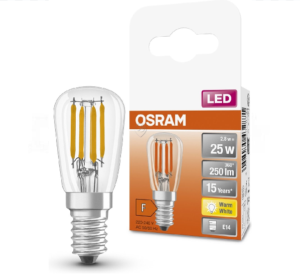 Osram - Frigolampă / Bec pentru frigider ledt2625 cl 2,8w/827 230v file14fs1 - 4058075432871