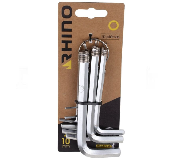 Cheie inbus universală - hexagonală, set de 10 bucăți - : - 005875