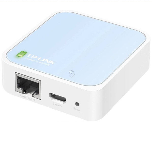 Router wireless TP-Link TL-WR802N, Ethernet rapid, single-band (2,4 GHz), albastru, alb - TLWR802N