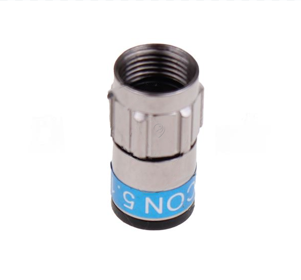 Triax - Conector de compresie F-connector F56-5, set de 100 bucăți - TR153264 - pentru TV/audio/video