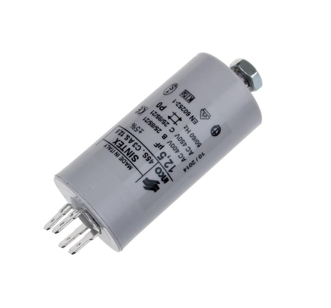 Condensator pornire motor pentru masina de spalat, universal, 450 V, 12.5 µF