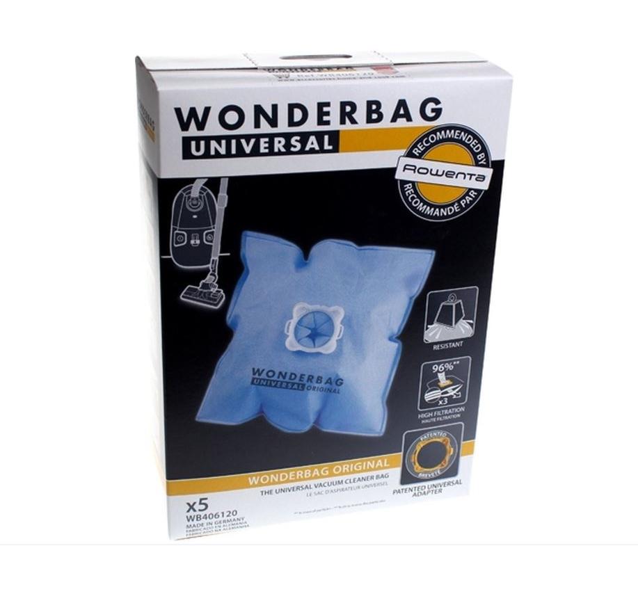 Set 5 saci pentru aspirator Rowenta, Wonderbag Universal, WB406120
