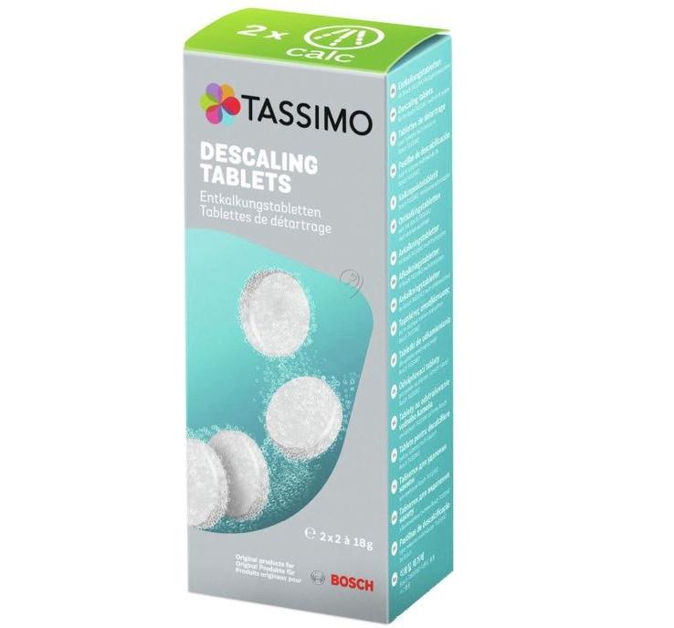 Pastile decalcifiere pentru espressor, TASSIMO 00311909, TCZ6004, 4 bucati pentru 2 utilizari