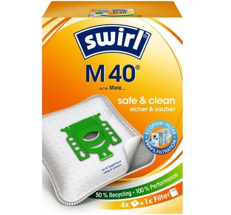 Set 4 saci aspirator SWIRL M40, 6782908, pentru Miele