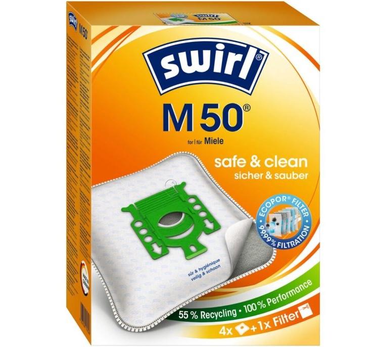Set 4 saci aspirator SWIRL M50 pentru Miele F/J/M
