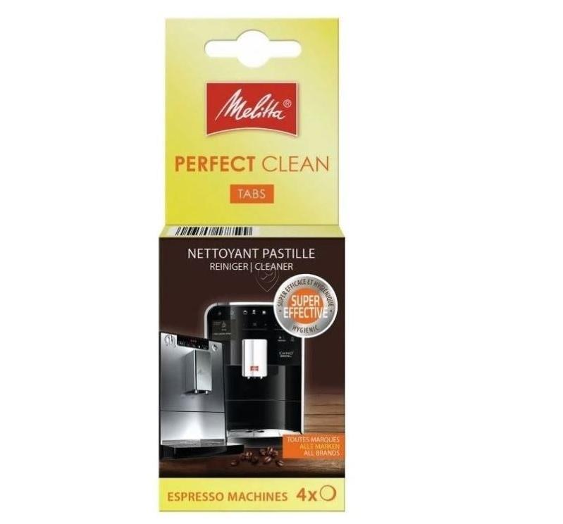 Tablete de curatare pentru espressor, Melitta 6762481 Perfect Clean, 4 buc x 1.8g