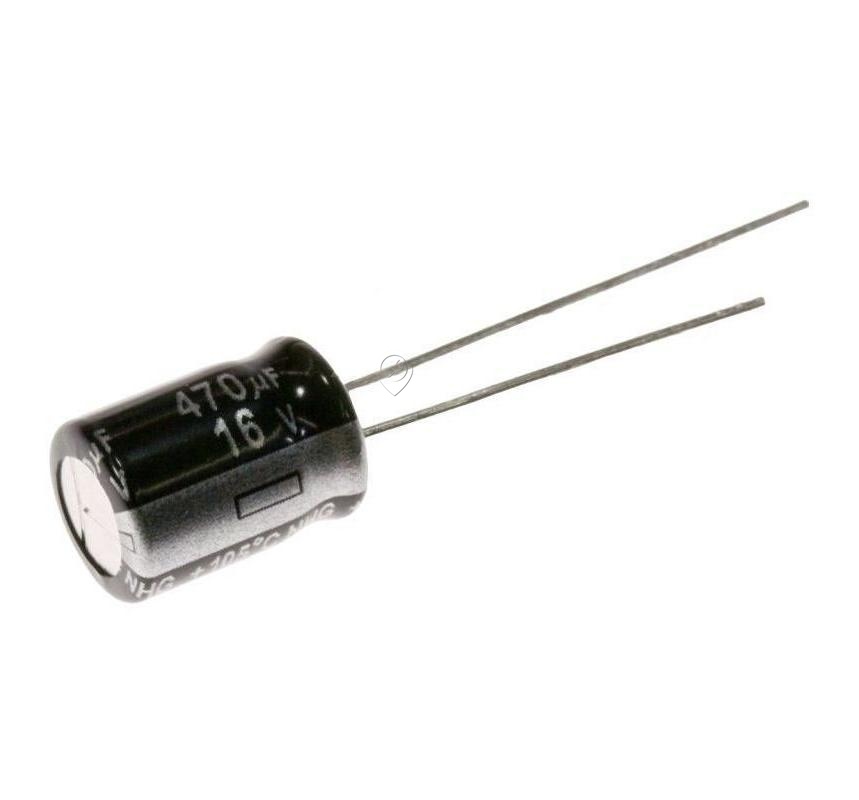 Condensator electrolitic radial Panasonic ECA1CHG471 105Cº 16V - 470µF - 16V elco pan 8X11,5mm, 105°
