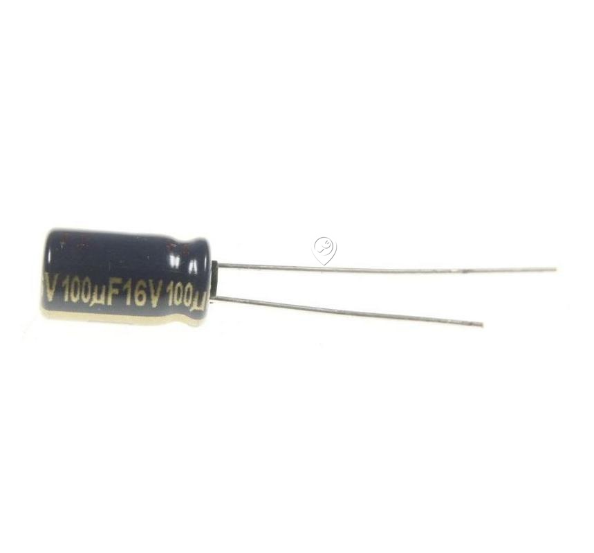 Condensator electrolitic radial Panasonic EEUFC1C101 105°C 16V - 100µF - 6,3X11,2mm, 105°