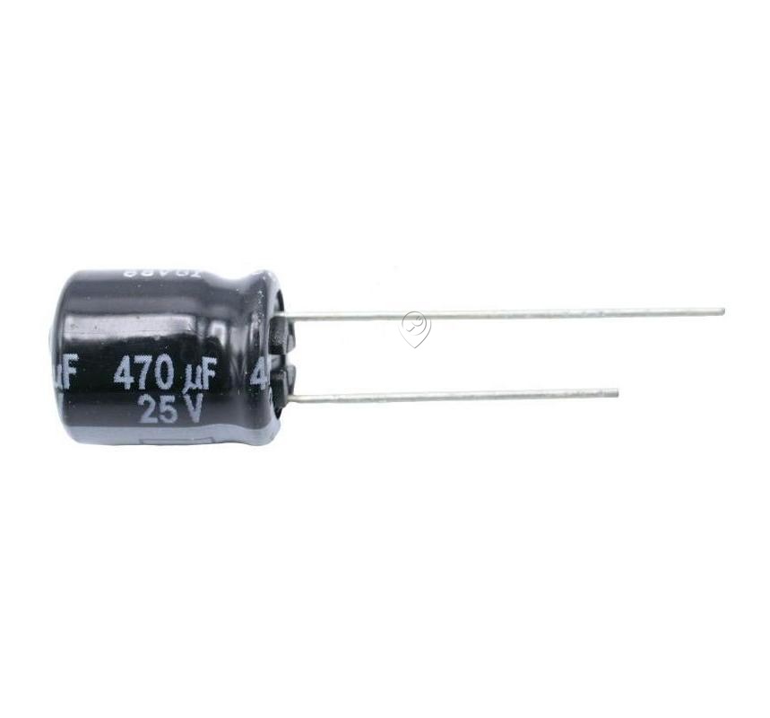 Condensator electrolitic radial Panasonic EEUFR1E471 105°C 25V - 470µF - 25V elco pan 10x12,5mm, 105°