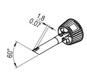 Vârf de lipit ERSADUR-LF 1,8/5,2 mm pentru letcon i-TOOL TRACE, i-TOOL MK2