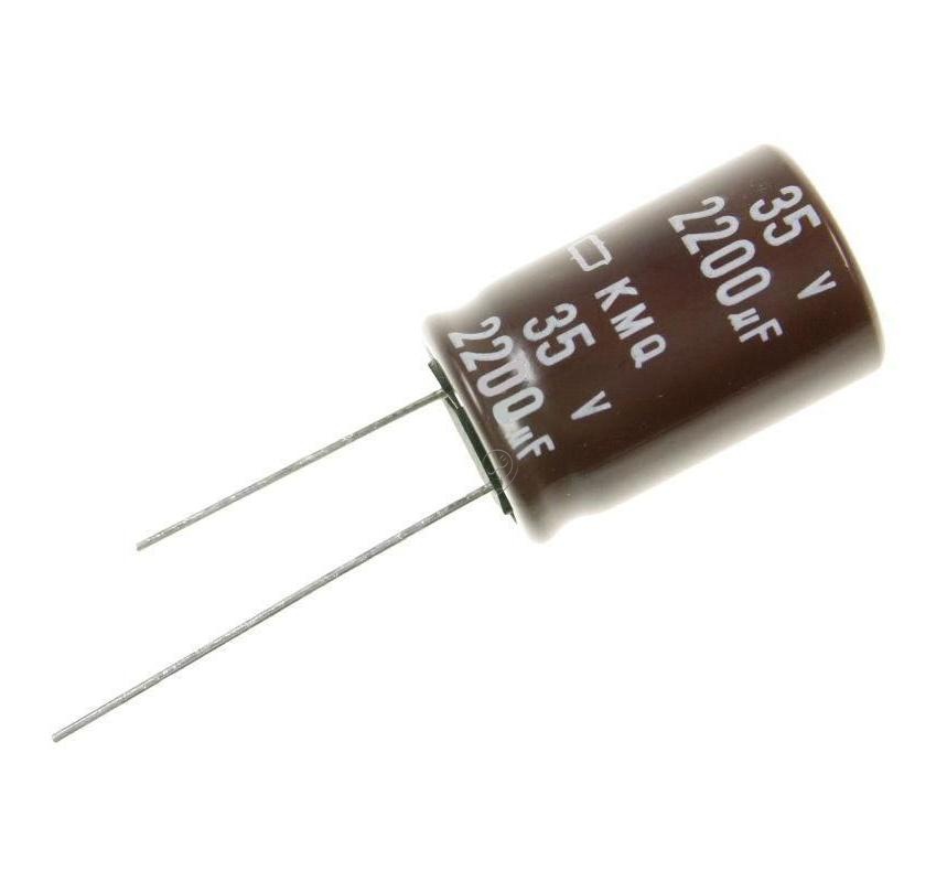 Condensator electrolitic radial NIPPON CHEMI-CON EKMQ350ELL222ML25S 2200µF 35V 105°C 16X25MM