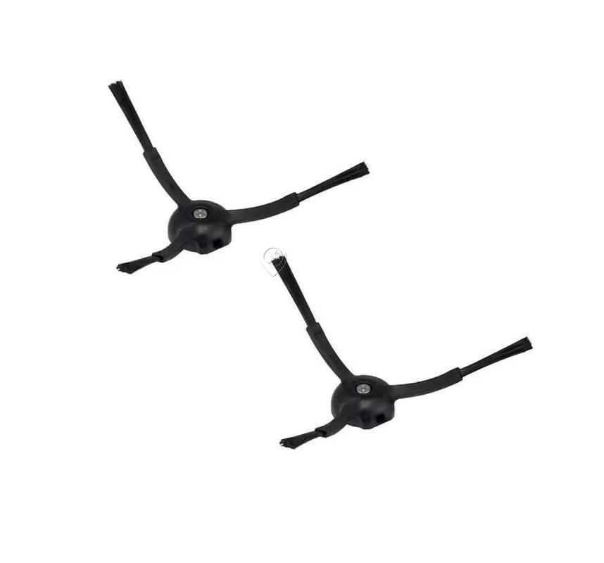 Perie laterală originală pentru aspirator Roborock 8.02.0061, set de 2 bucăți, negru