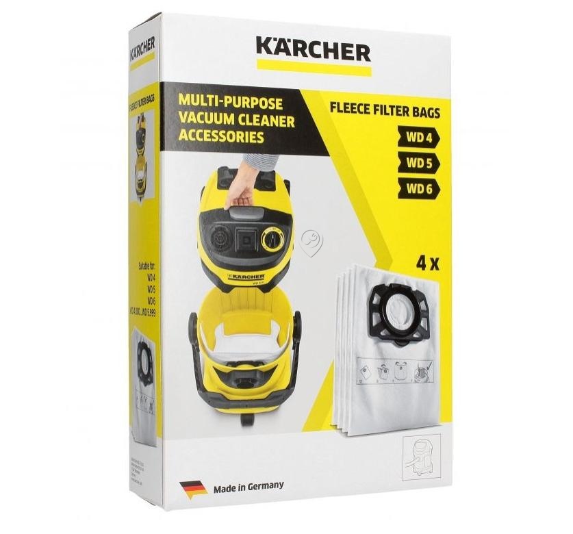 Set 4 Saci Aspirator Karcher Original 2.863-006.0