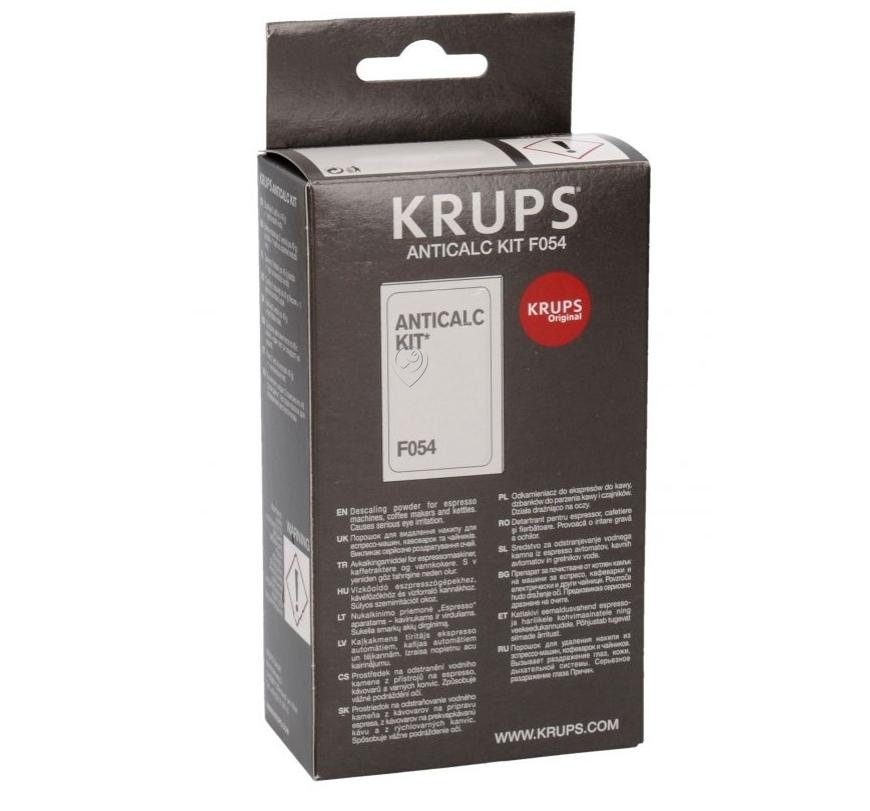 Decalcifiant Espresso Krups F054001A cu Tester Duritate Apă - 2 Bucăți