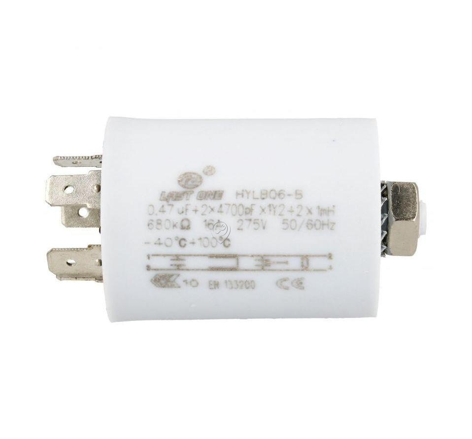 Condensator Antiparazitare 0,47µF - 2x4700pF, 250V, 16A
