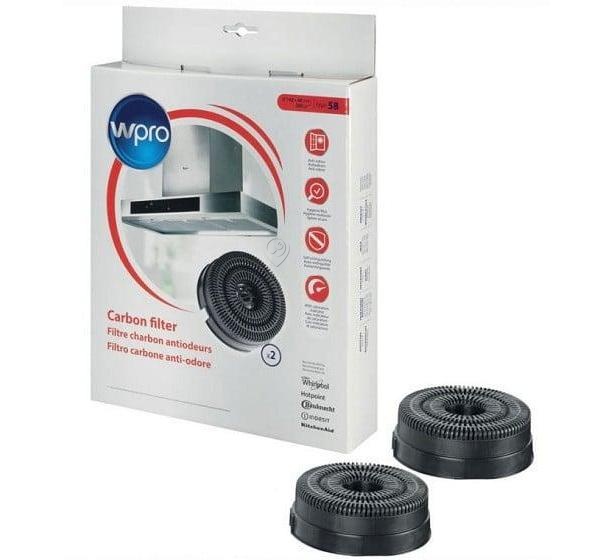 Filtru carbon Whirlpool 2 bucăți model 58, cod 484000008782