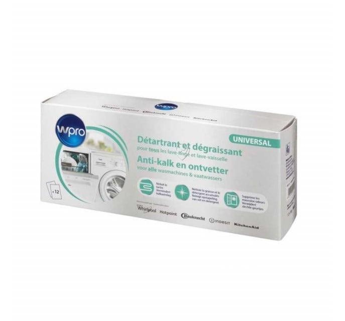 Anticalcar 3 în 1 pentru mașini de spălat vase și rufe WHIRLPOOL/INDESIT, 12 buc, 600g