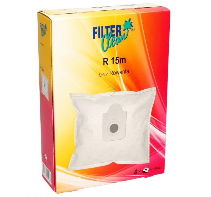 Saci Aspirator Rowenta FILTERCLEAN R15M FL0775-K - Set 4 Buc + 1 Microfiltru