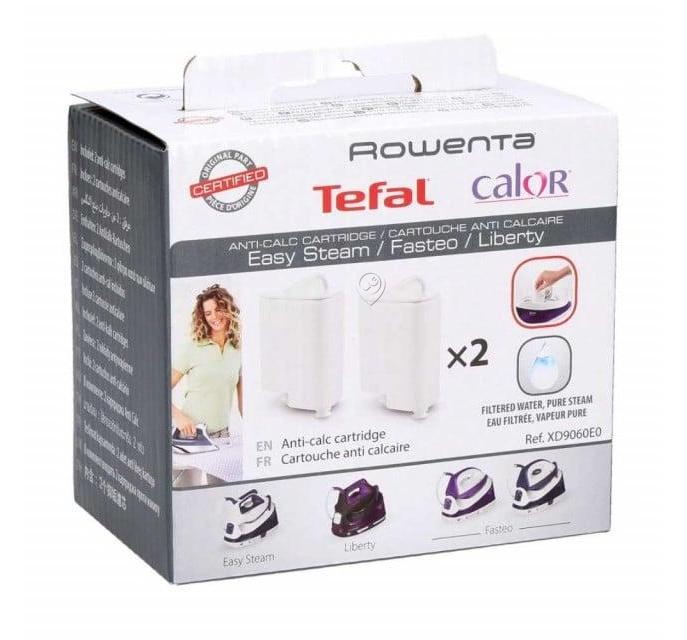 Set 2 Filtre Anticalcar GROUPE SEB XD9060E0 pentru Statiile de Calcat cu Abur Rowenta si Tefal