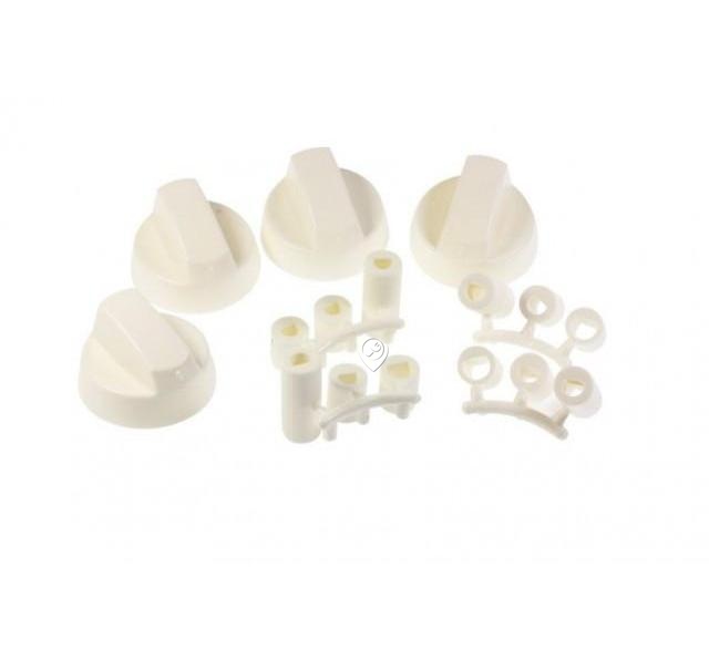 Set butoane alb pentru aragaz și cuptor universal