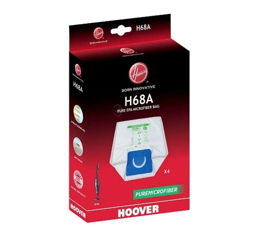 Saci Aspirator Original Hoover 35601915 H68A din Microfibra, 4 Bucăți