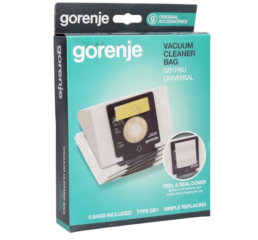 Set 5 saci de aspirator Gorenje 570741 GB2 și GB1PBU, hârtie HISENSE