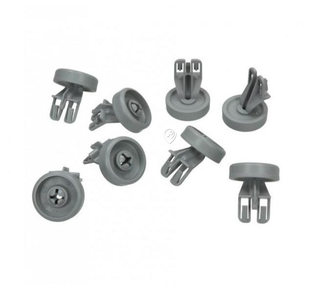 Set rolă cos inferior 8 buc. pentru mașini de spălat vase Whirlpool, Bauknecht, Ignis - Cod 481252888112