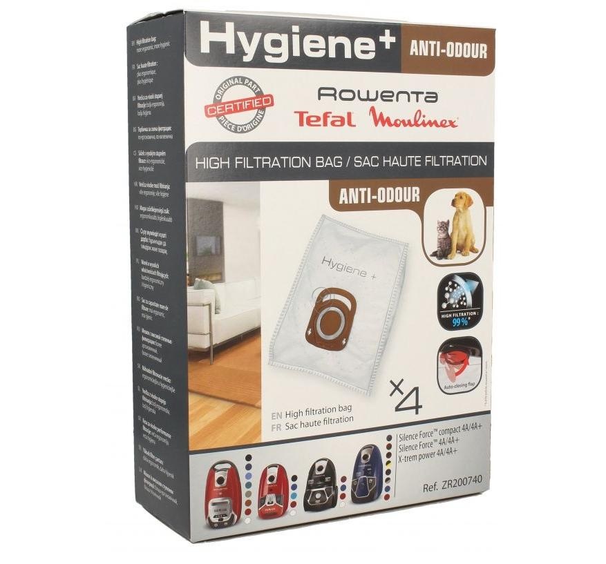 Saci Aspirator Rowenta Original și GROUPE SEB Hygiene+ - Pachet de 4 Bucăți