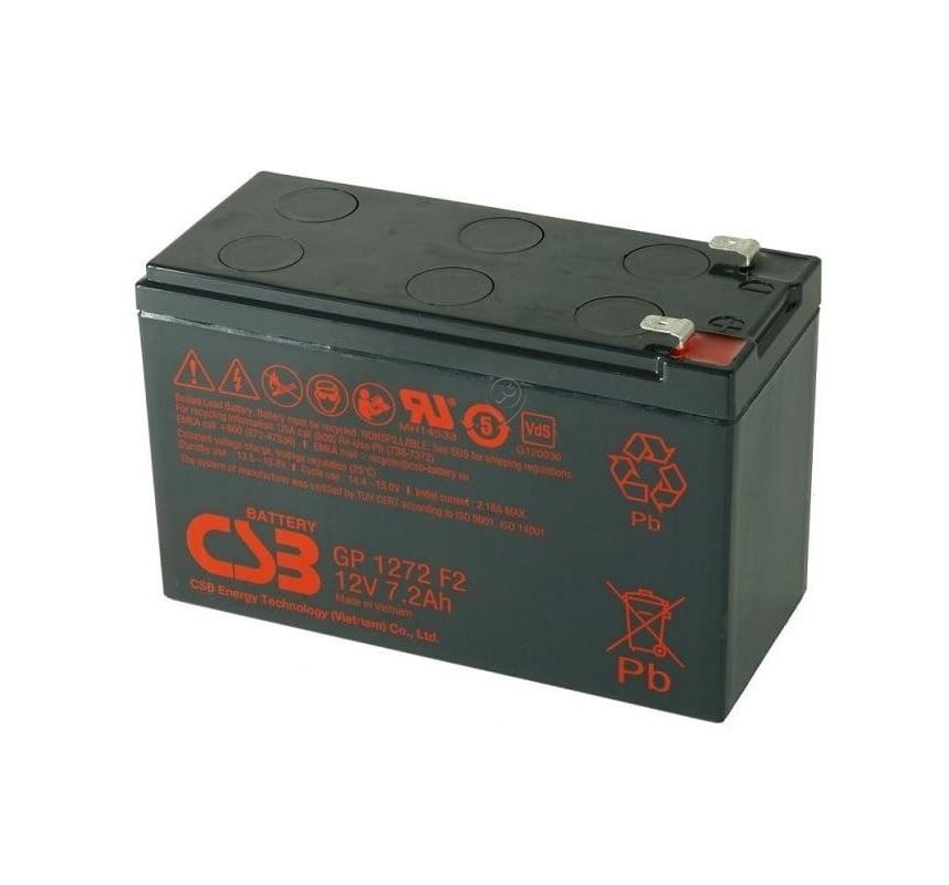 Acumulator plumb YUASA CSB-SCD2 12V 7,2 AH - APC RBC2