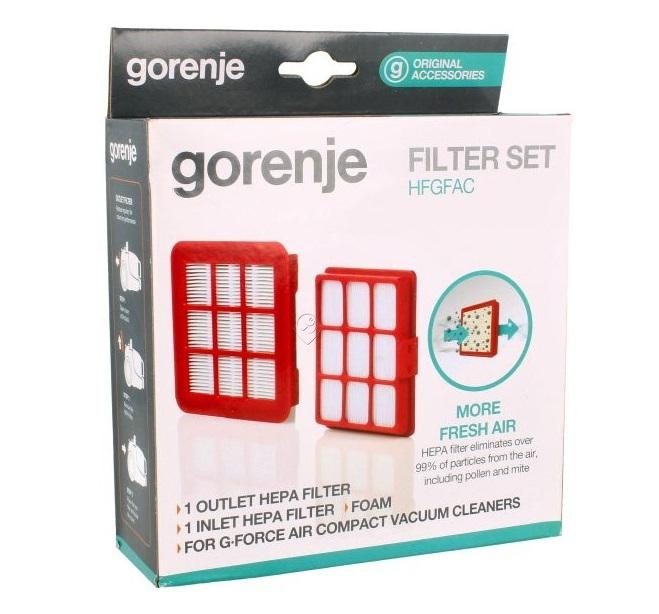 Set Filtru HEPA Original Gorenje 732742 HFGFAC pentru Aspiratoare HISENSE și GORENJE