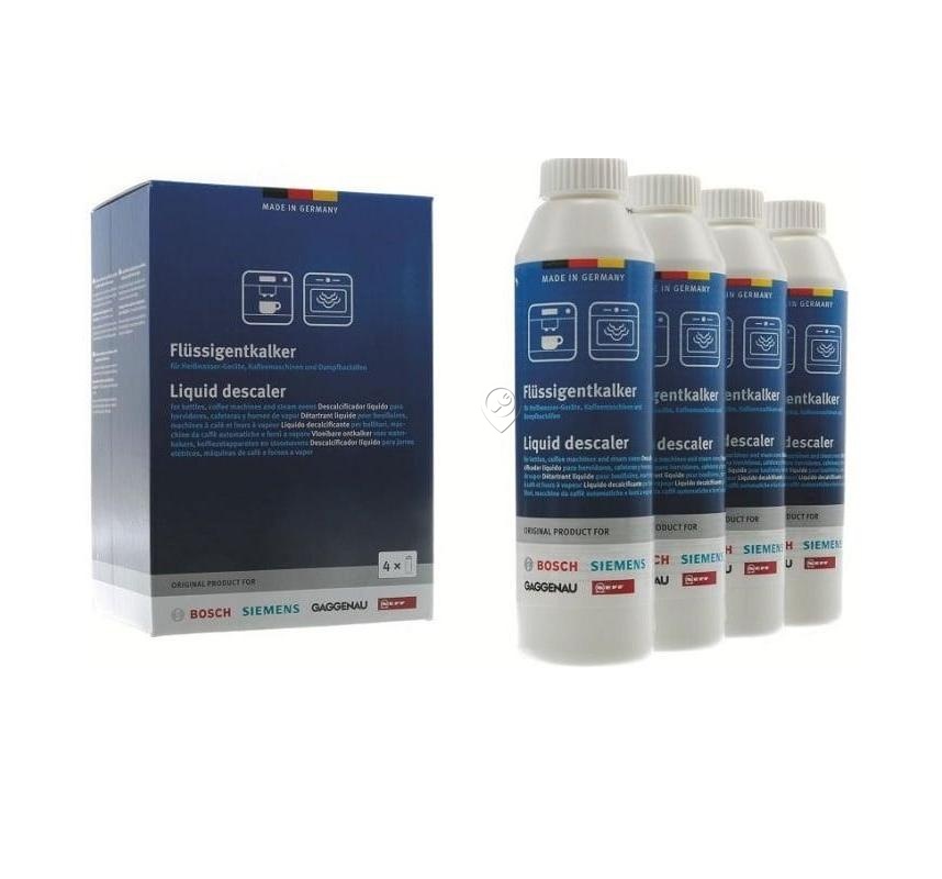 Anticalcar Bosch Original pentru Espressor și Cafetieră - 4 x 250 ml