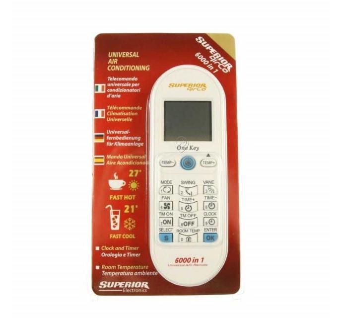 Telecomanda Universală AIRCO 6000 IN1 SUPCU003 pentru Aer Condiționat