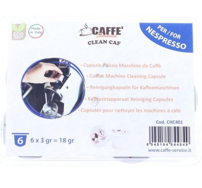 Set 6 Capsule de Curățare pentru Espressor Nespresso CHC401 - Caffe Service